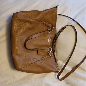 Tan/camel colour leather Coach purse perfect condition